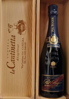 CHAMPAGNE POL ROGER BRUT SIR WISTON CHURCHILL VINTAGE 2015 GIFT BOX