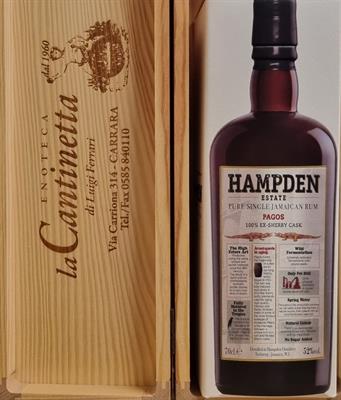 RHUM HAMPDEN ESTATE PURE SINGLE JAMAICA PAGOS SHERRY CASK 52° CL 70